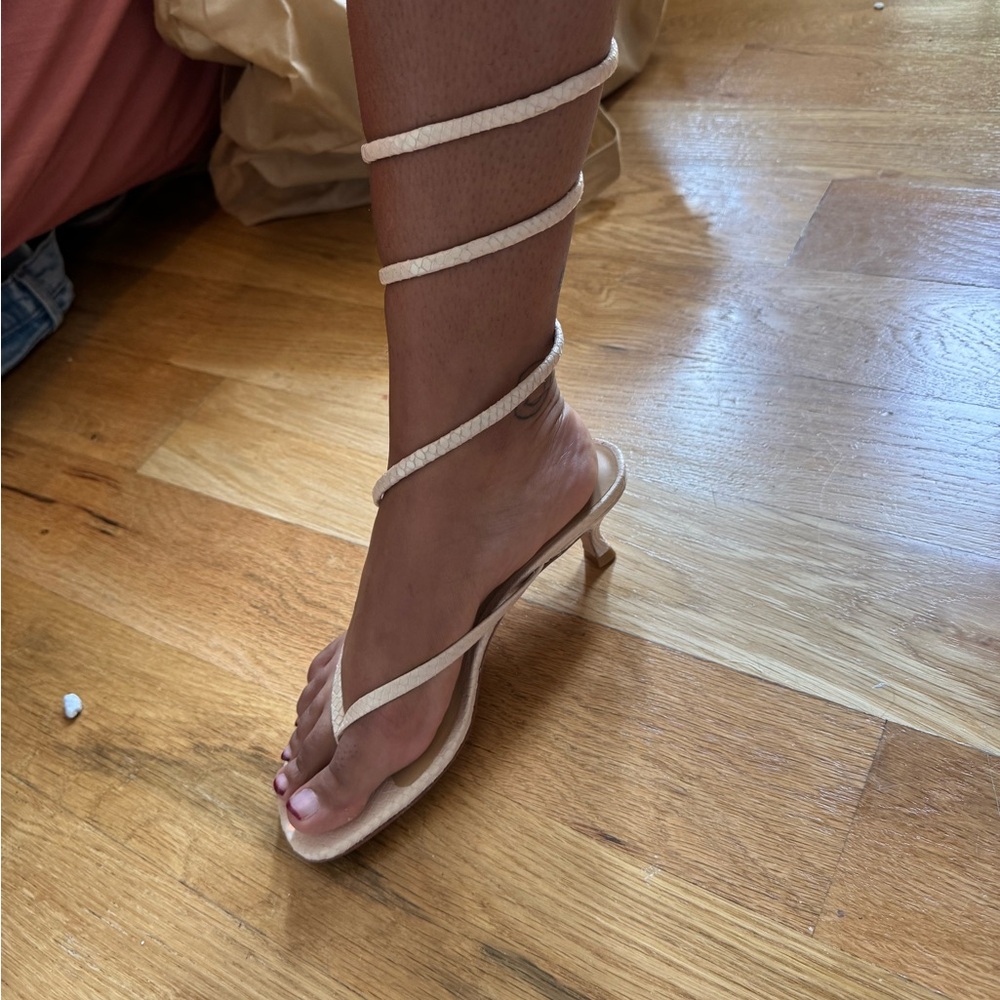 Reformation Kitten Heel Gladiator Sandal Size 8